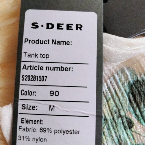 S. Deer (M) Ribbed Iridescent Ruffle Camisole Tank - Picture 7 of 8